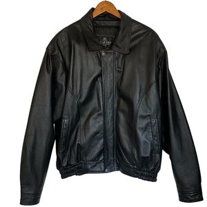 Oscar Piel Perfect Leather USA Jacket Men’s Size XL Black Moto